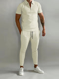 Luna Men's Polo Shirt Trousers Set