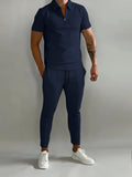 Luna Men's Polo Shirt Trousers Set