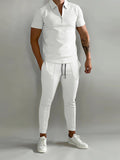 Luna Men's Polo Shirt Trousers Set