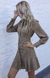 Luna Lapel Shirt Dress