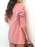 Luna Pink Stylish Casual Corporate Suit