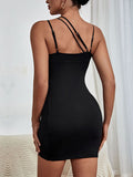 Luna Black Cut Out Mini Dress