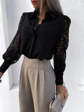 Luna Lace Panel Biz Shirt