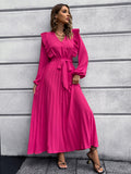 Luna Waist Tie Maxi Dress
