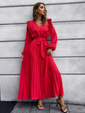 Luna Waist Tie Maxi Dress