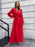Luna Waist Tie Maxi Dress
