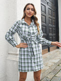 Luna Plaid Mini Dress