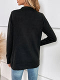 Luna Black Faux Pearl Sweater