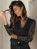 Luna Sheer Long Sleeve Blouse