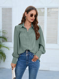 Luna Pleated Hem Biz Shirt