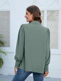 Luna Pleated Hem Biz Shirt