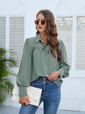 Luna Pleated Hem Biz Shirt