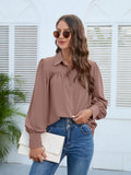Luna Pleated Hem Biz Shirt