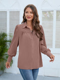 Luna Pleated Hem Biz Shirt