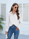 Luna Pleated Hem Biz Shirt