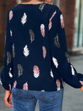 Luna Split V Neck Blouse