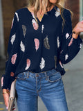 Luna Split V Neck Blouse