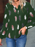 Luna Split V Neck Blouse