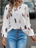 Luna Split V Neck Blouse
