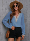 Luna Lace Accent Blouse