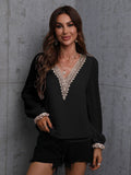 Luna Lace Accent Blouse