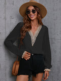 Luna Lace Accent Blouse