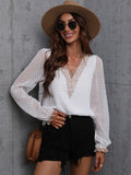 Luna Lace Accent Blouse