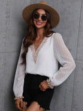 Luna Lace Accent Blouse