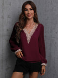 Luna Lace Accent Blouse