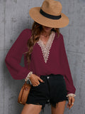 Luna Lace Accent Blouse