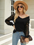 Luna Abel Lace Sleeves Blouse