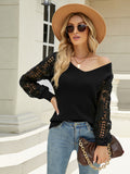 Luna Abel Lace Sleeves Blouse