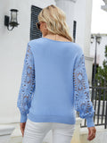 Luna Abel Lace Sleeves Blouse