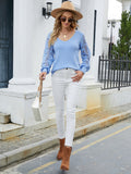 Luna Abel Lace Sleeves Blouse