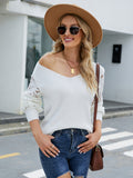 Luna Abel Lace Sleeves Blouse