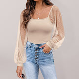 Luna Polka Dot Sleeve Blouse