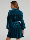 Luna Velvet Shirt Dress