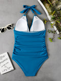Luna Gold Wrap One Piece Swimwear