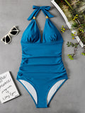 Luna Gold Wrap One Piece Swimwear