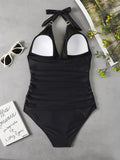 Luna Gold Wrap One Piece Swimwear