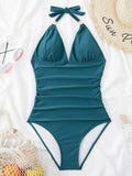 Luna Gold Wrap One Piece Swimwear
