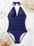 Luna Gold Wrap One Piece Swimwear