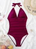 Luna Gold Wrap One Piece Swimwear