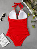 Luna Gold Wrap One Piece Swimwear