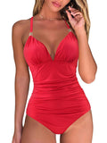 Luna Gold Wrap One Piece Swimwear