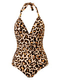 Luna Gold Wrap One Piece Swimwear