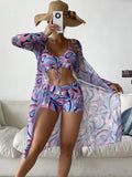 Luna 3 Piece Swimsuit with Cover Up