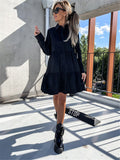 Luna Long Sleeve Tiered Mini Dress