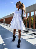 Luna Long Sleeve Tiered Mini Dress