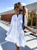 Luna Long Sleeve Tiered Mini Dress
